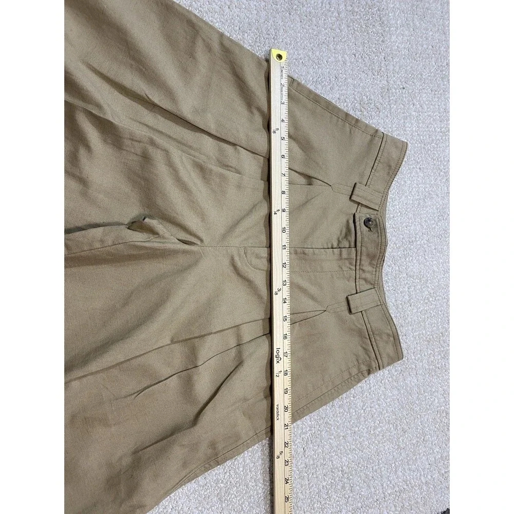 Banana Republic Explorer Culottes Pant Womens 6 Long Cargo Wide Leg Cotton Linen
